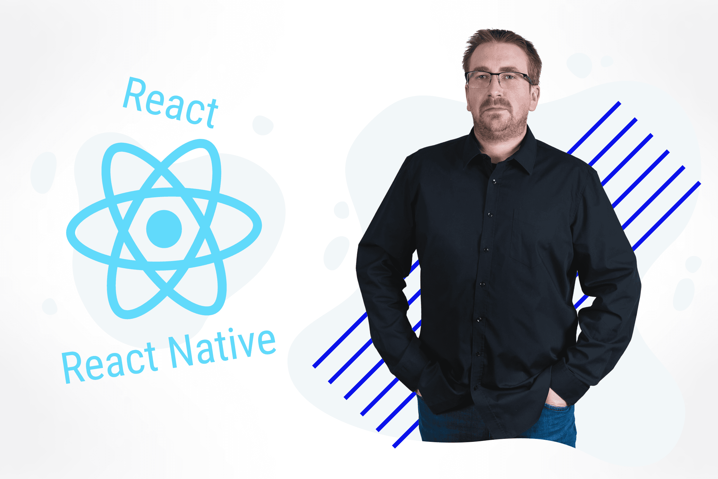 A cover photo of the blog post on React.js.
